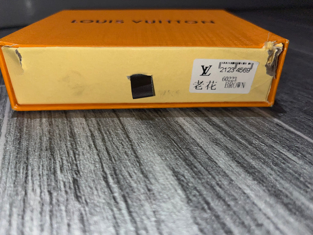 Mens LV Wallet Black Checkered