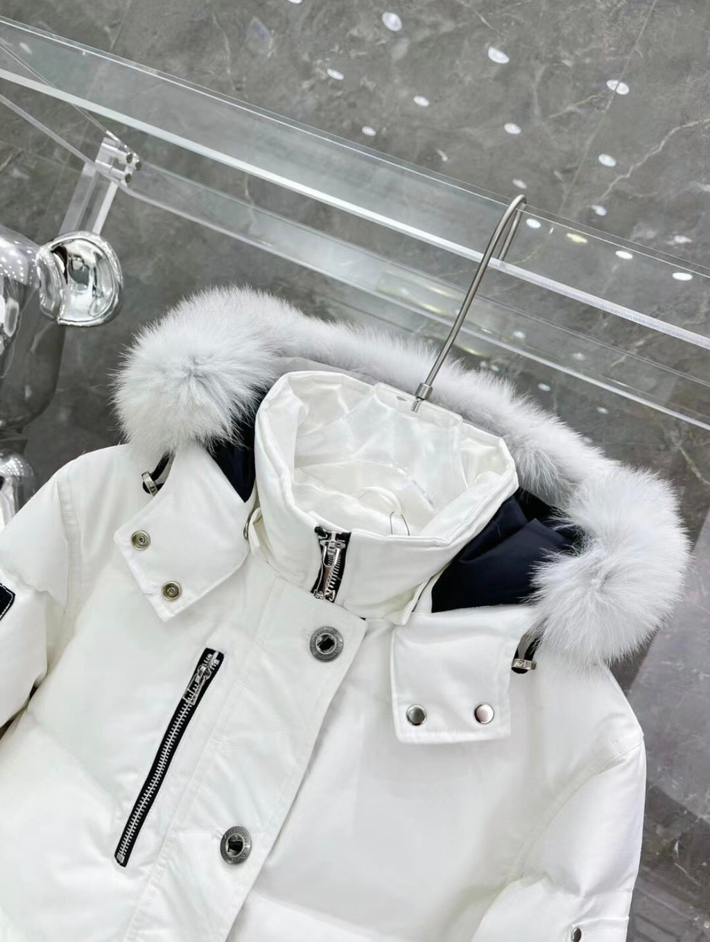 Moose Knuckles Parka White Mens