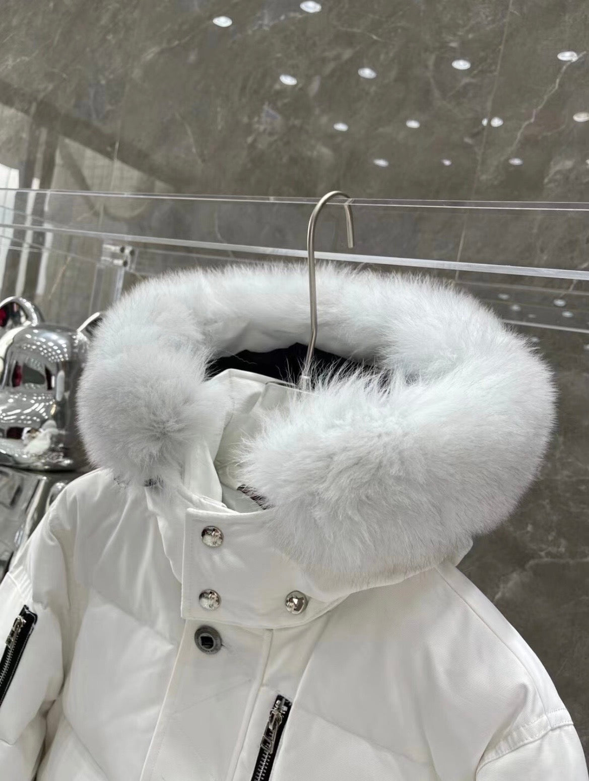 Moose Knuckles Parka White Mens