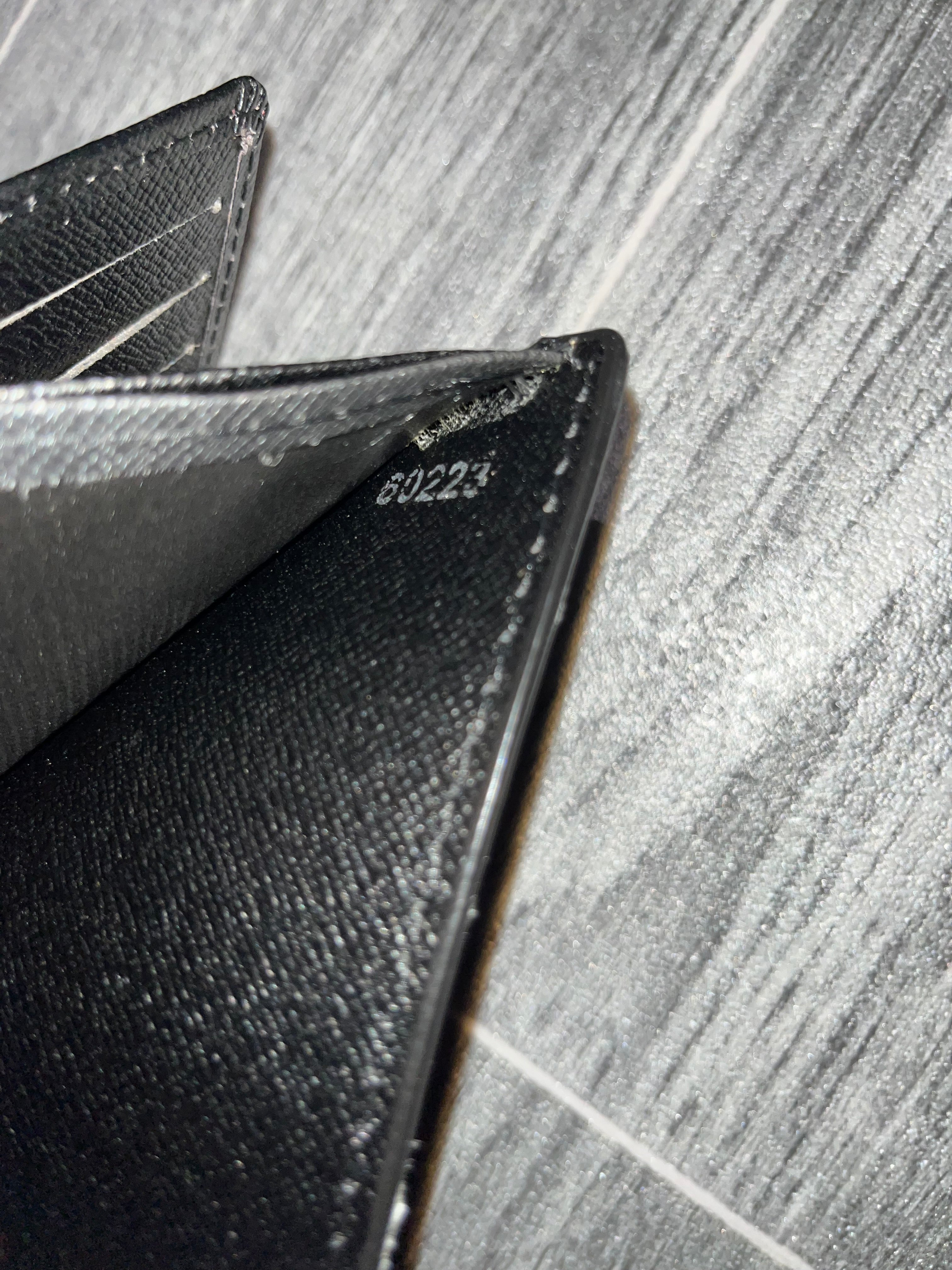 Mens LV Wallet Black Checkered