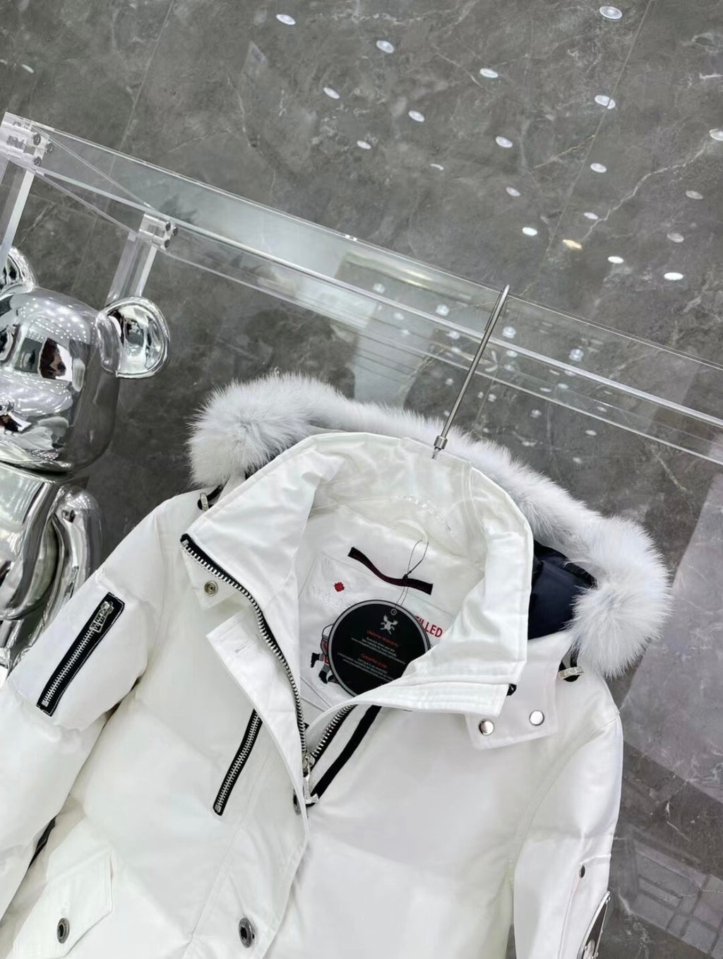 Moose Knuckles Parka White Mens